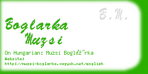 boglarka muzsi business card